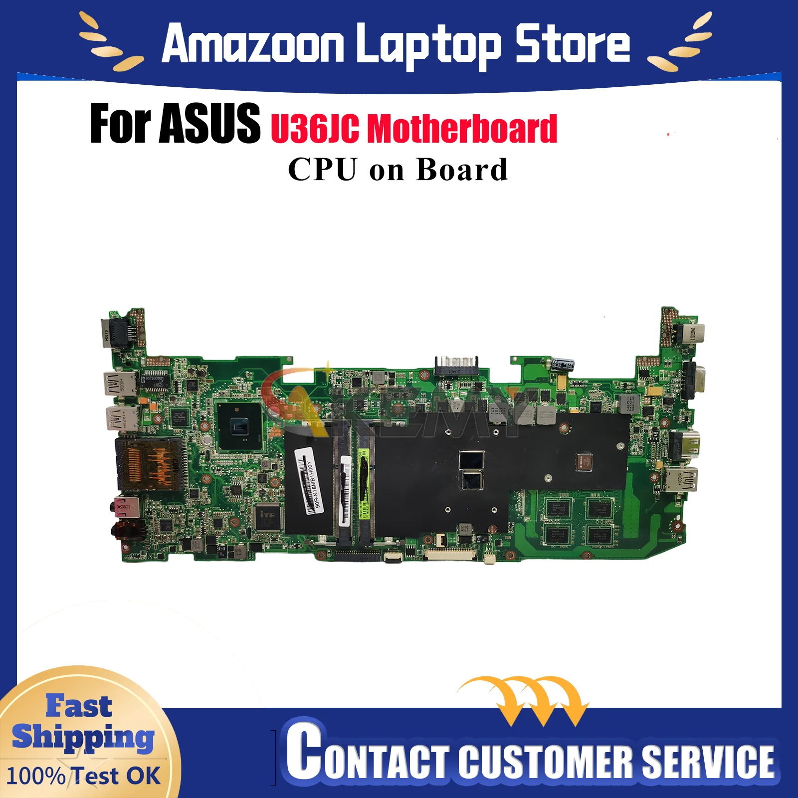 

U36JC Материнская плата для ноутбука ASUS ZenBook U36J U36JC Материнская плата для ноутбука с процессором i3 i5 i7 100% тестирование ОК быстрая доставка stk
