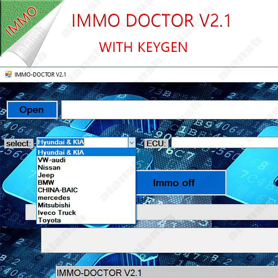 

2024 IMMO DOCTOR V2.1 MULTI BRAND Immo Off Immo Delete Software for ME17 MH72 MH83 MH82 MEG17 MED17 EDC17