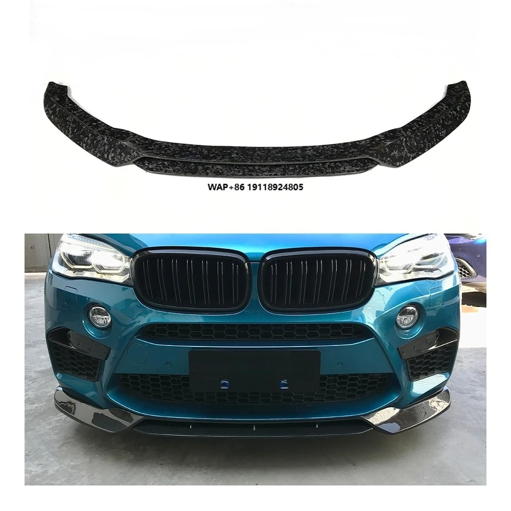 

F85 F86 Car Accessories Carbon Fiber/ Forged Carbon Body Kit Front Bumper Lip Diffuser Spoiler Splitter for B-MW X5M X6M F85 F86