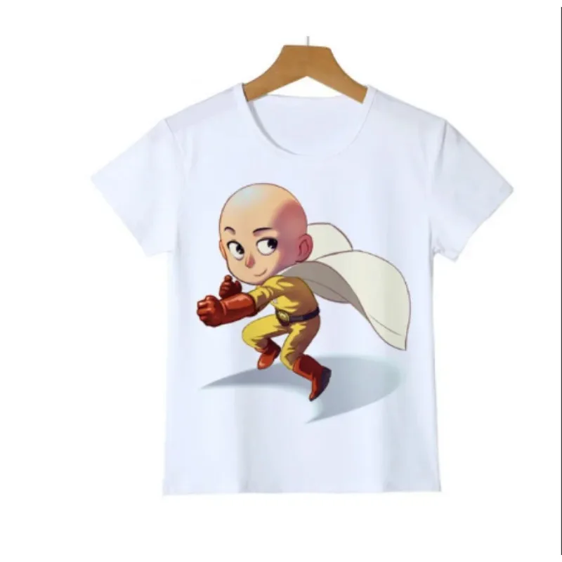 Cute One Punch Man Say OK Printed Children's T Shirt Kid Fashion Summer Cool Confortable Boy Tshirt Casual Baby T-shirt Tops