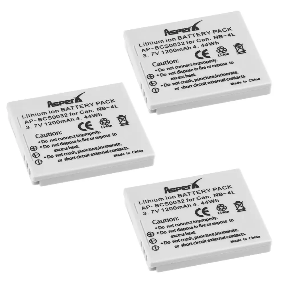 

Camera Battery NB-4L NB4L NB 4L Bateria For Canon IXUS 30 40 50 55 60 65 80 100 PowerShot SD1000 1100 SD780 SD960 Batteries