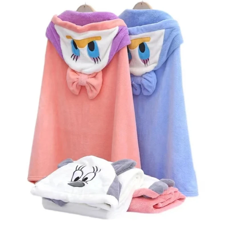 

Newborn Baby Hooded Towels Toddler Super Soft Bath Towel Blanket Coral Fleece Kids Bathrobe Infant Cartoon Baby Stuff