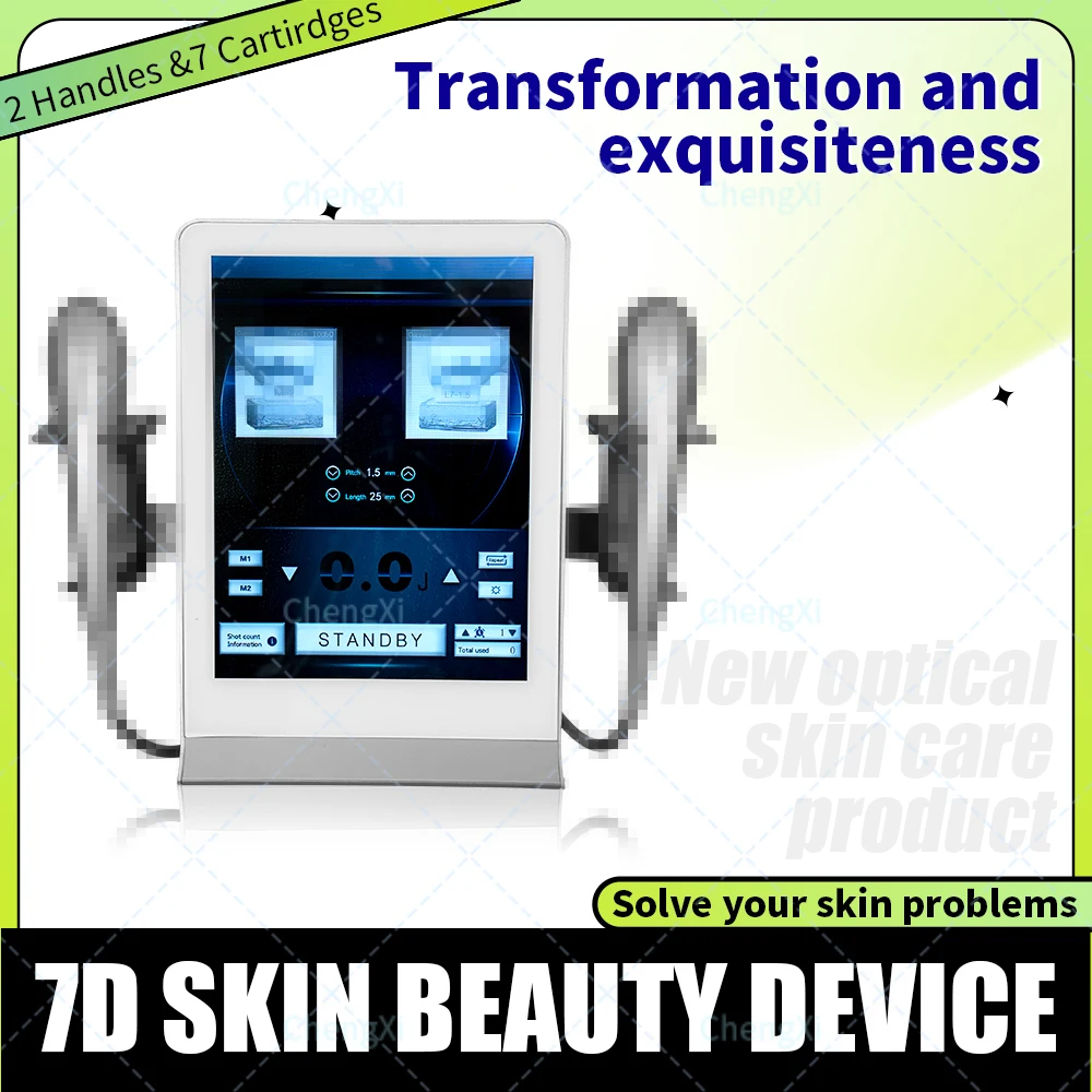 

Professional 7D Facial Body Shaping Machine Automatic 7 D 2 Handles Skin Tightening with Touch Screen Machine