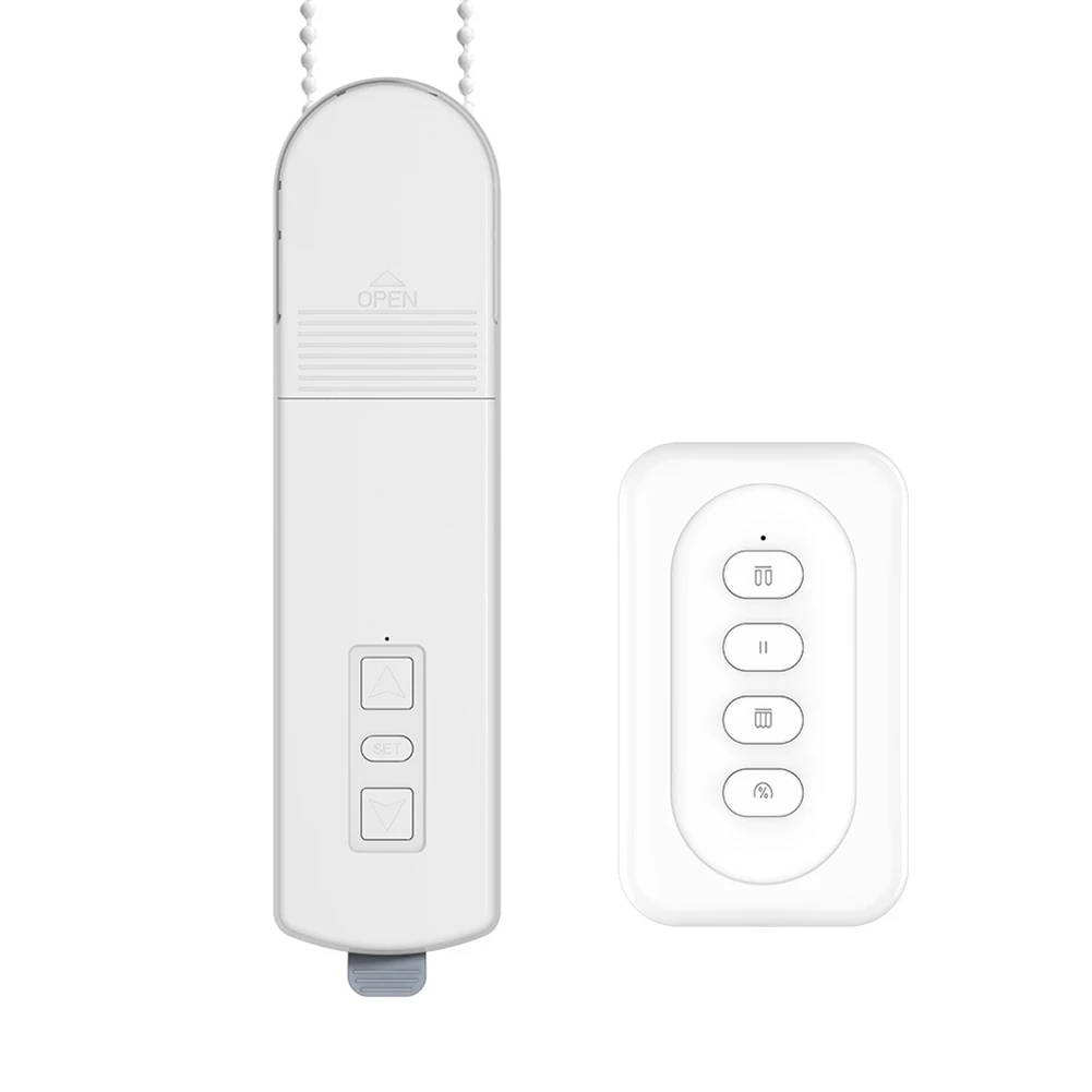 For Bedroom Color White Smart Roller Motor ABS PC Material AC Adapter Required Child Lock Function For Curtains