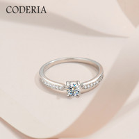 Pass Diamond Test GRA Certified 0.3 CT Sterling Silver Moissanite Rings Exquisite Cute Four Claw Ring Mother's Day Jewelry Gift