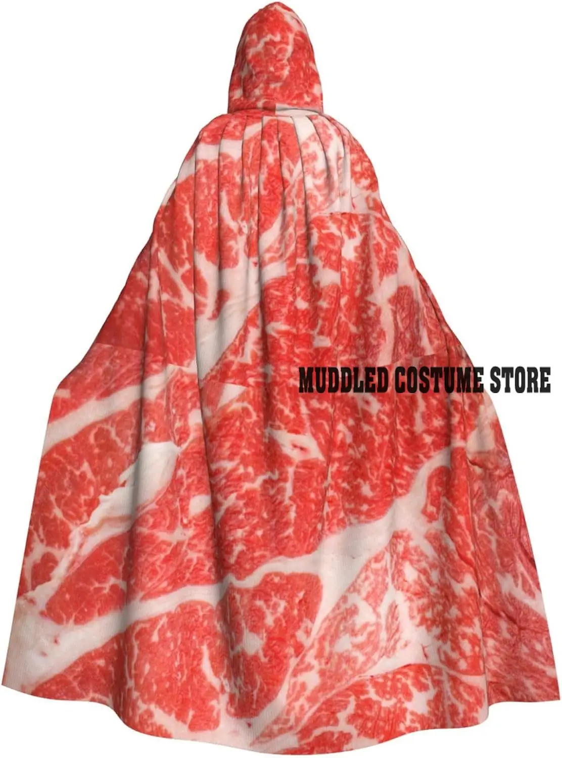 

Beef Steaks Unisex Adults Halloween Costumes Cape Hooded Cosplay Costume Robe Cloak Cape