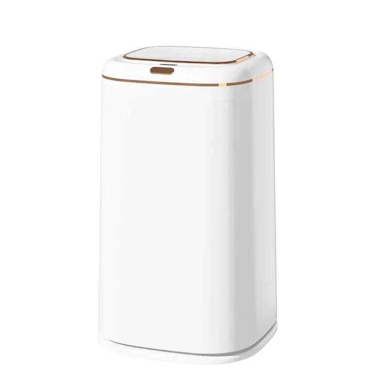 Lightweight luxurious large-capacity automatic dustbin smart home oversize covered  toilet waterproof