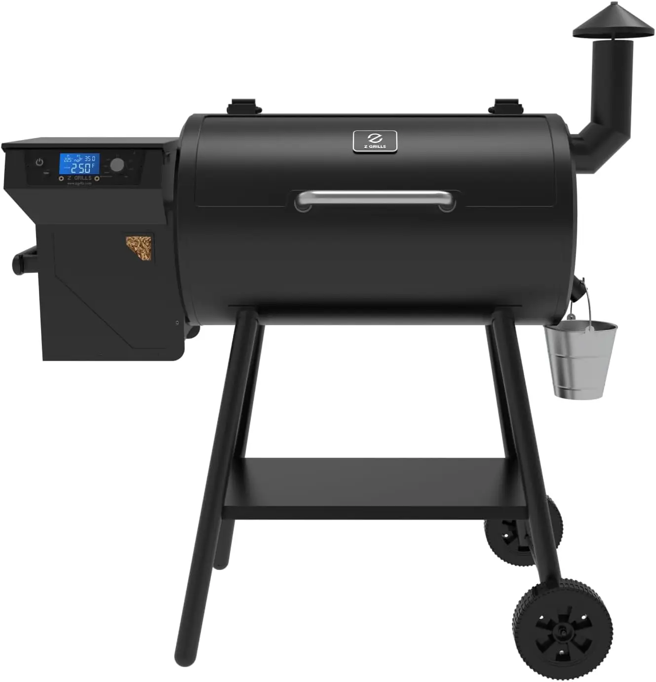 550B2 2024 Upgrade Wood Pellet Smoker, 8 in 1 BBQ Grill with Latest PID Technology LCD Controller, Auto Temperature