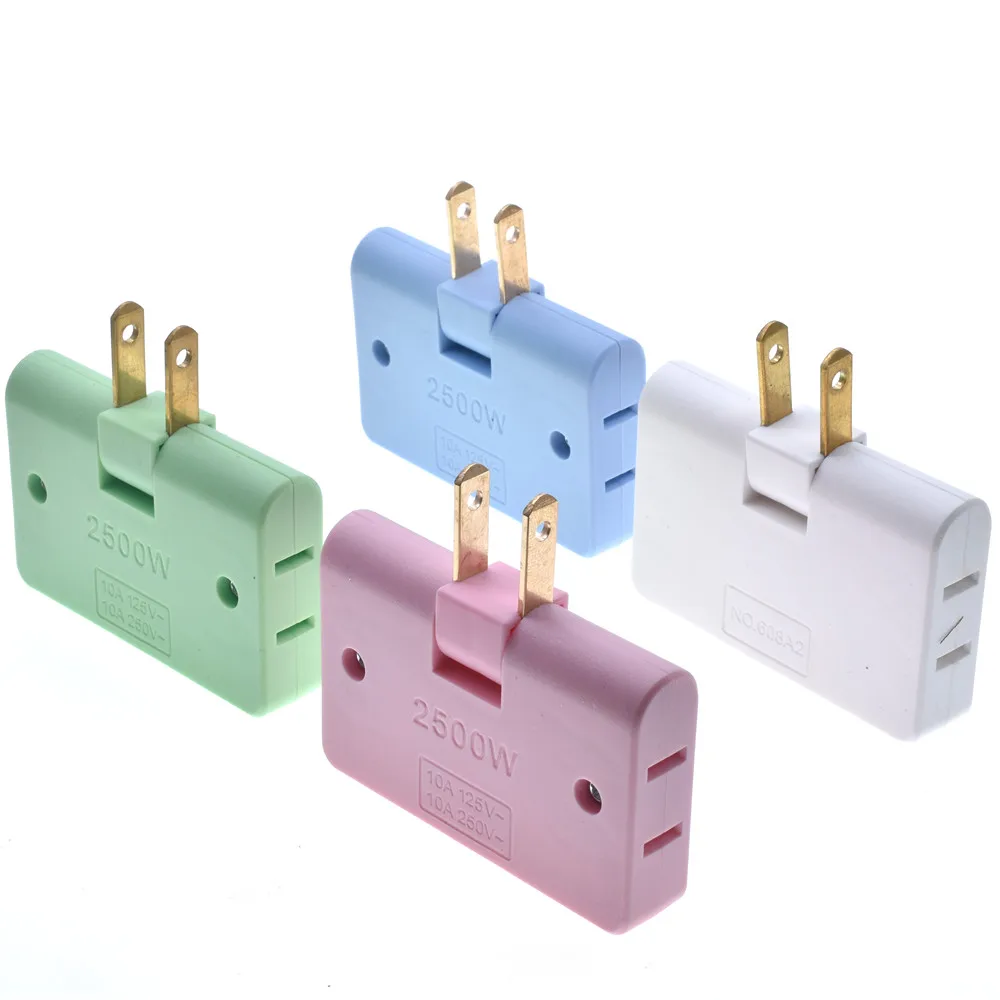 منفذ محول طاقة تدوير شاحن الجدار محول مأخذ التوصيل الفاصل محول المقبس واحد إلى ثلاثة تحويل الطاقة السفر والعتاد 1 #3