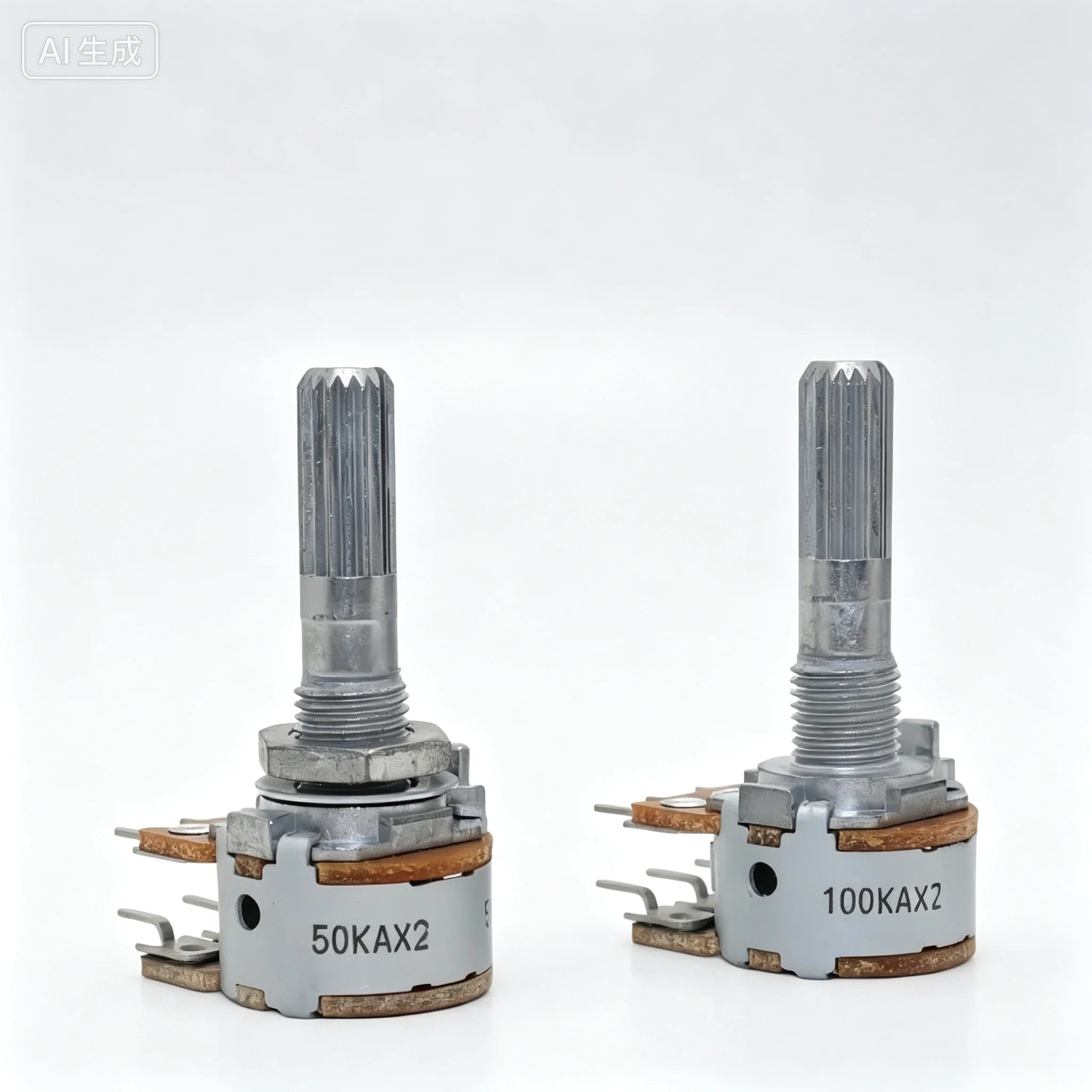 for ALPS 16 Type Potentiometer A100K A50K Dual 6Pin Volume Potentiometer 25MM Shaft