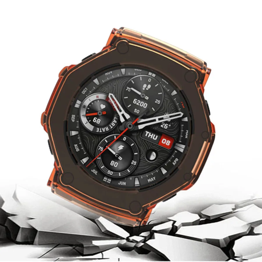 For Amazfit T REX 3 Pro 48mm 44mm Case Cover Soft TPU Anti-scratch Protective Shell Frame Bumper Protector Smart Watch Accessory image 2