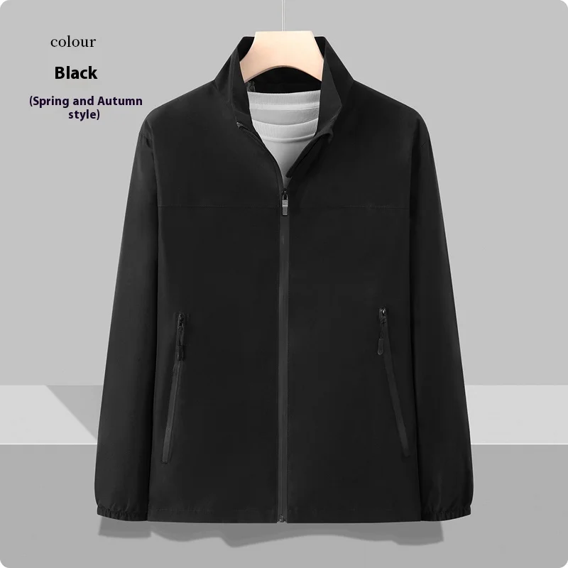 

Men's and Women's Outdoor Jackets Spring and Autumn Windproof Warm Stand-up Collar Long-sleeved Zipper Coat Brand Sports Top