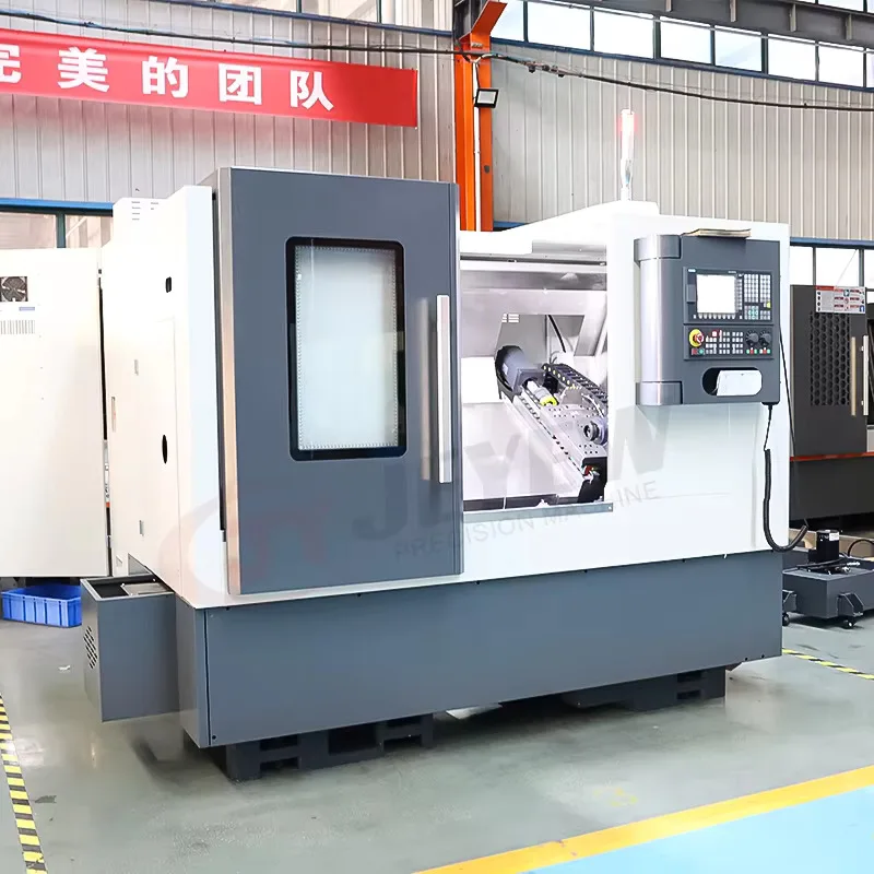 Automatic Rail TCK46 CNC Slant Bed Lathe Hine Horizontal With High-Speed Ear Core Motor Components