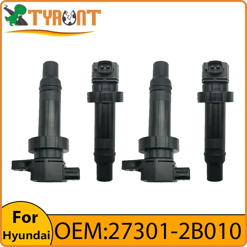 

4pcs TYRNT Ignition Coil 27301-2B010 For Hyundai Accent Elantra i20 i30 ix20 KIA K3 RIO PRO CEED Venga Soul Replace Accessories