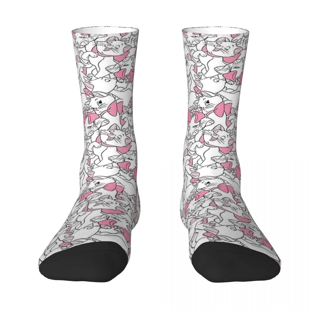 Medias Marie Cat MINISO para hombre, calcetines transpirables Harajuku, calcetines de diseño antideslizantes para ciclismo de otoño, Idea de regalo