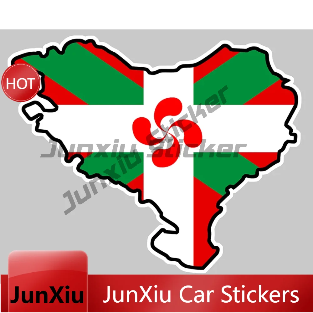 Pays Basque Euskadi Euskal Funny Weatherproof PVC Decals For Car Window Helmet Laptop Stickers