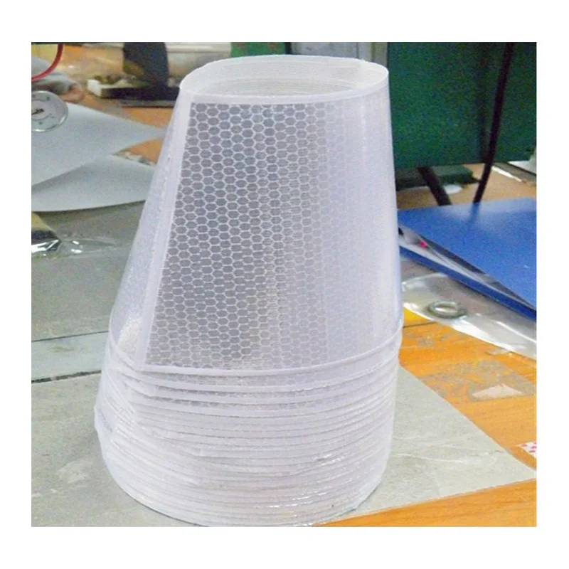 100Pcs High quality high-brightness reflective road cone sleeve reflective road cone sleeve road cone 25*40cm