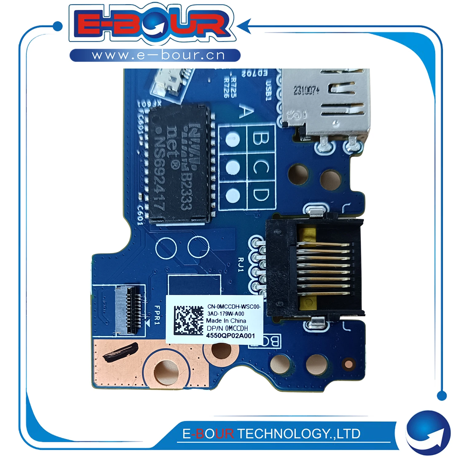 Laptop USB Board for D 3520 E3520 203513-1 0MCCDH Notebook USB Port Power Switch Board New - view 3