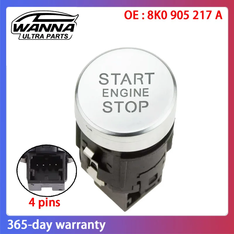 

OE 8K0905217A Start Stop Engine Switch Ignition Button Car For Audi A4 B8 A5 Q5 S4 S5 RS4 2008-2012 8K0 905 217 A
