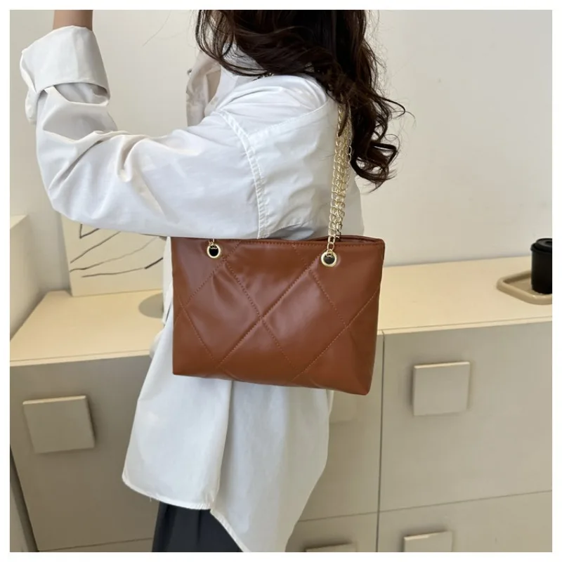 

Women New Wave Korean Trend Shoulder Bag Large-capacity Simple Tote Shoulder Bag Student Portable Messenger Shoulder Bag