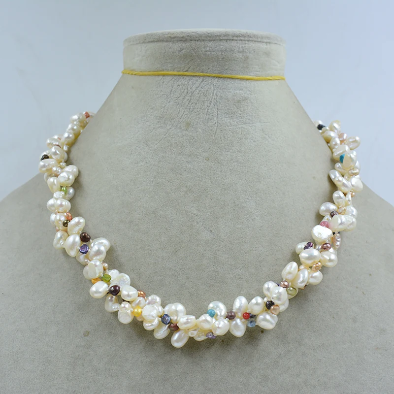 3 shares,! Natural mixed color baroque pearl coral necklace. Fashion Women Party Wedding Gift Accessories 46CM