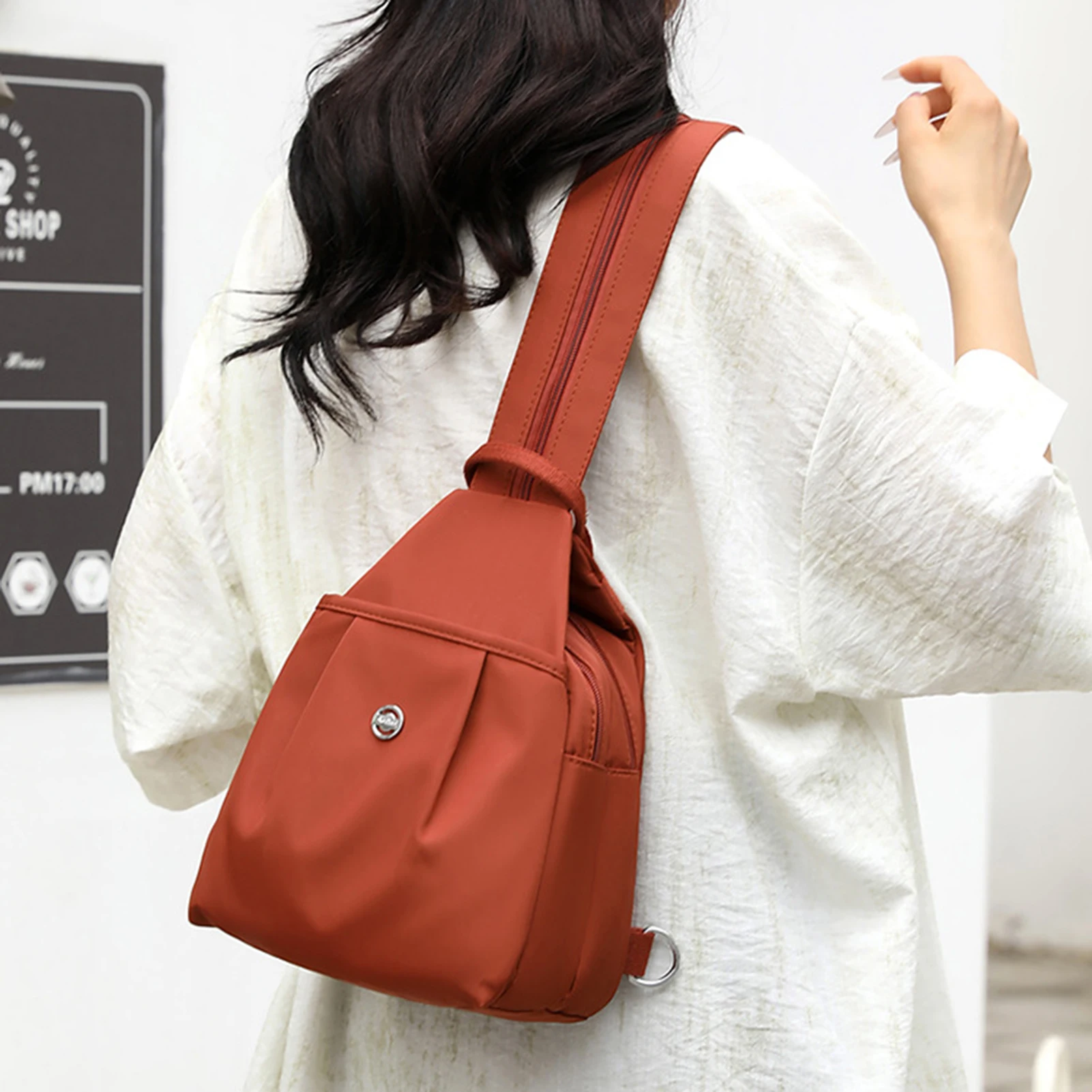 

Fashion Mini Backpack Purse Wear-resistant Oxford Cloth Anti Theft Travel Backpacks for School Travel Work Commuting