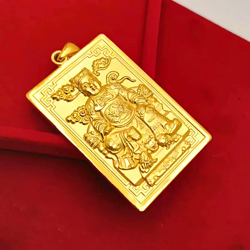 Kawase Shunsho Pendant - Male Pendant - Powerful and Mysterious Peace Charm - Exquisite Design 99999gold