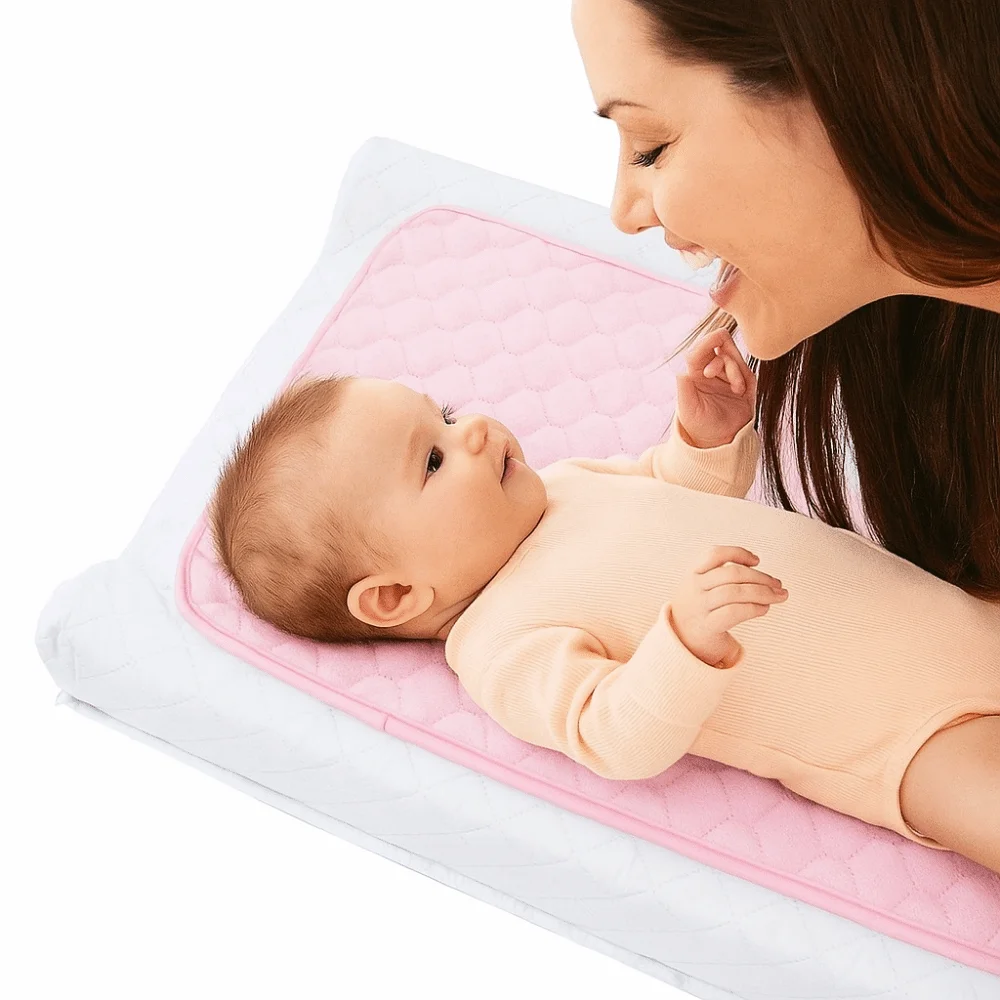 Non-slip Baby Changing Pad Breathable Waterproof Baby Diaper Pad Rectangle Foldable Toddler Changer Cushions Diaper Station