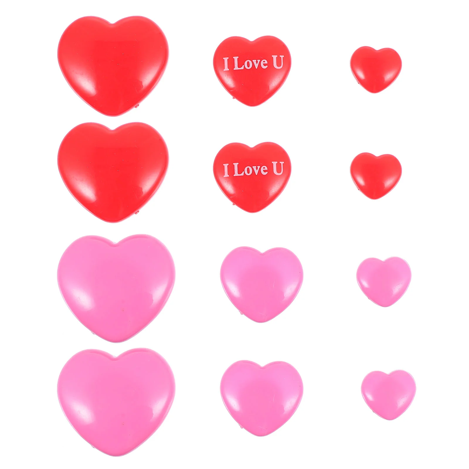 

24 Pcs Heart Shaped Refrigerator Magnets Fridge Kitchen Magnetic Ornaments Heart-shaped Office
