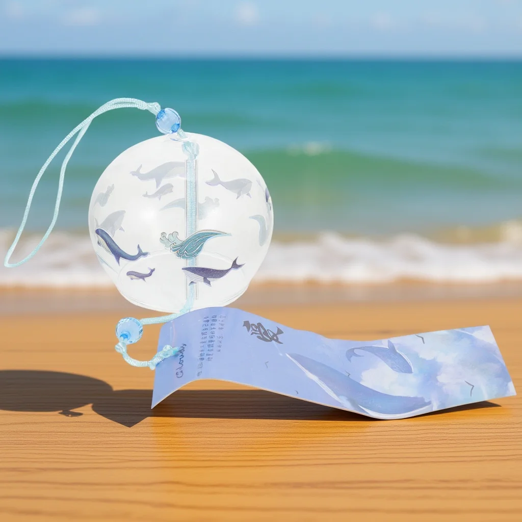 

1Pcs Japanese Style Glass Wind Chime Decorative Pendant Vintage Hanging Bell Adornment Home Garden Decor Glass Wind Chime