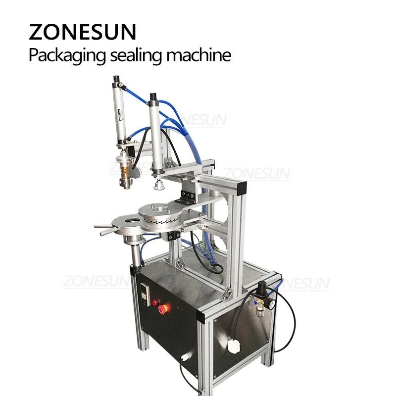 ZONESUN ZS-PK920 Semi-automatic Cleaning Block Packaging and Sealing Machine Blue Bubble Pleated Wrapping Machine