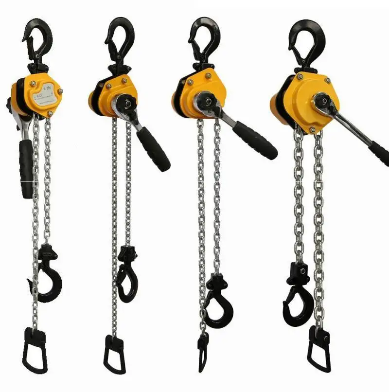 New Portable Electric Hoists Chain Hoist Cordless Drill Winch with 1.5M/3M Chian 0.25T/0.5T/0.75T