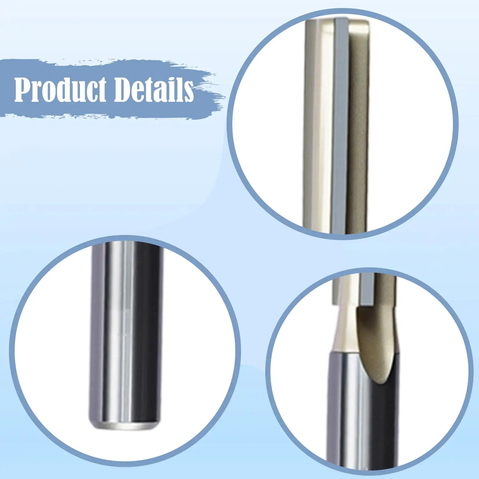 Flute Straight Router Bit Multipurpose Wood Milling Cutter 1/4 inch Shank for Cutting, Trimming, Grooving, Woodworking