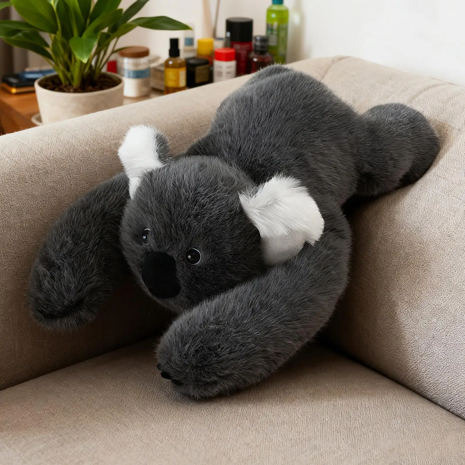 Animal relleno para niños, almohada de peluche calmante para la hora de dormir ponderada, decoración para niños y adolescentes, coleccionistas