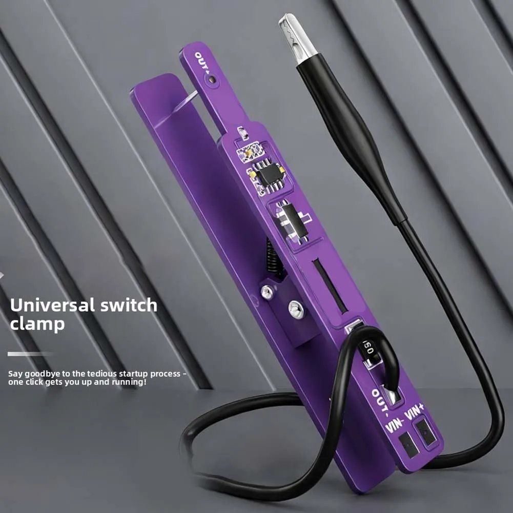 M191 Battery Clip Dual Mode Current Tester For IPhone IPad- Android- Phone Repair Tool 0.01A Indicator Light Power On Switch Set