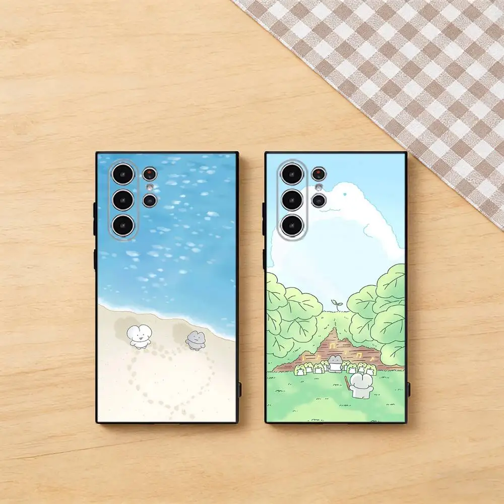 

Warm Healing Cartoon Phone Case for Samsung Galaxy S26 S25 S24 S23 S22 S21 Ultra Plus FE Cover