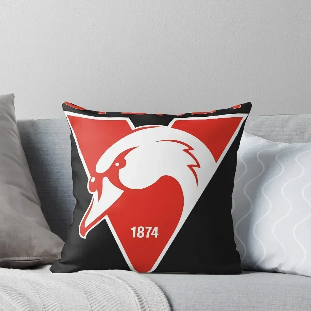 Sydney the Bloods Swans Haughty Swannies-Logos Classic T-Shirt Throw Pillow Marble Cushion Cover anime girl pillow