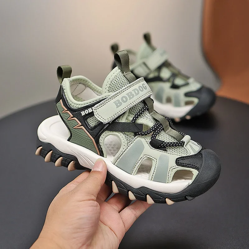 

Soft Non-Slip Boy's Water Shoes for Beach Fashionable Comfort Summer Kids‘ Breathable Sports Sandals 28-39