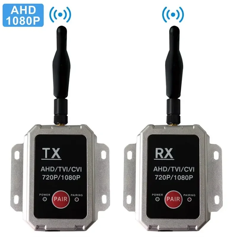 Waterproof 1080P AHD Outdoor Security Camera Wireless Video Transmitter Receiver Kit Long Range Transmission 12-36V Car Truck