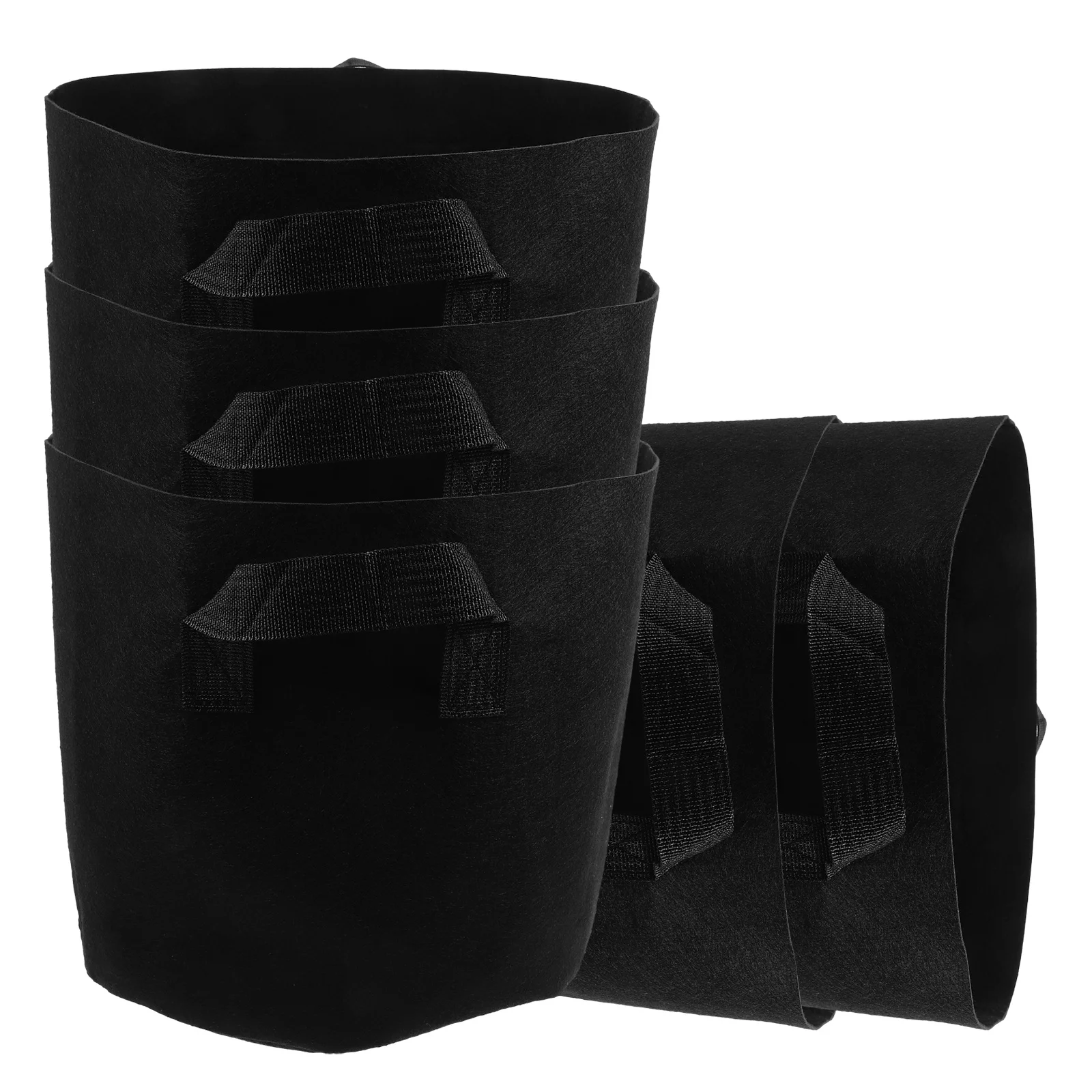 

5Pcs Potato Grow Bags Plant Growing Bags Thickened Non-Woven Fabric Durable Breathable Planter Pouches Flower Planter Pouch