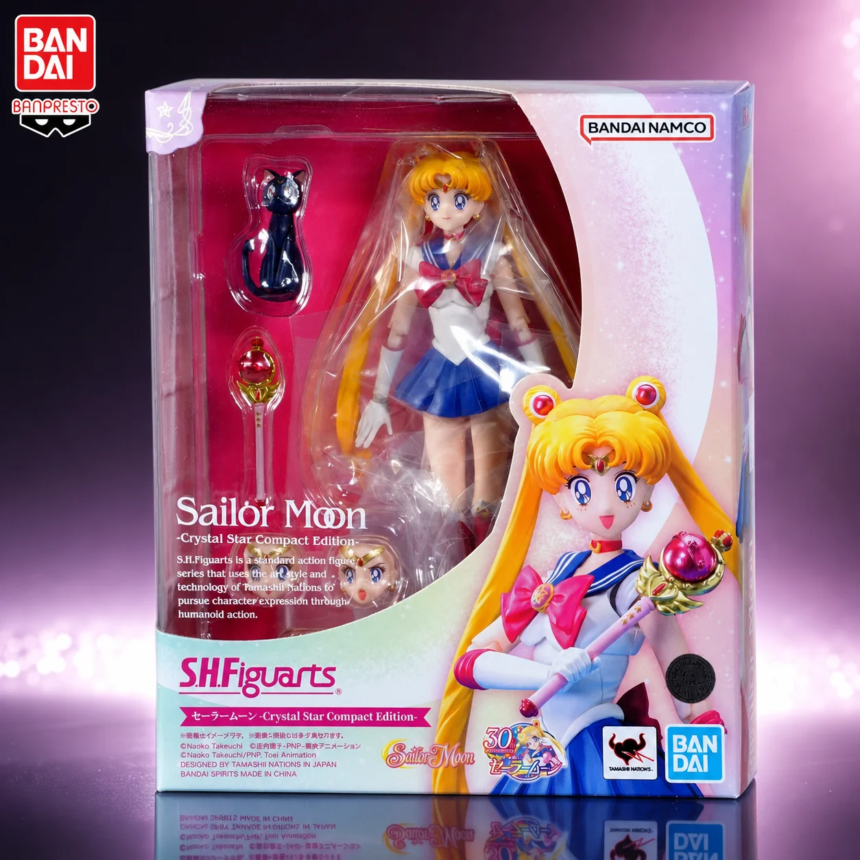 In Stock BANDAI Original BANPRESTO Sailor Moon Crystal Tsukino Usagi S H Figuarts Action Figure Model Doll Brand New Boxed Toys