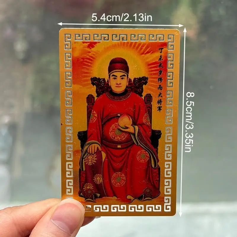 2027 Tai Sui Card Feng Shui Prayer Gold Card Exorcism Protection Gift Safe Bring In Wealth And Treasure Home Decoration