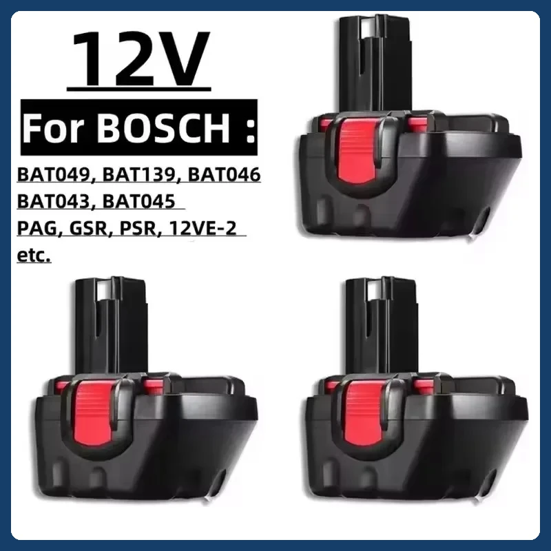 

New for Bosch 12V PSR Rechargeable Battery AHS GSB GSR 12 VE-2 BAT043 BAT045 BAT046 BAT049 BAT120 BAT139