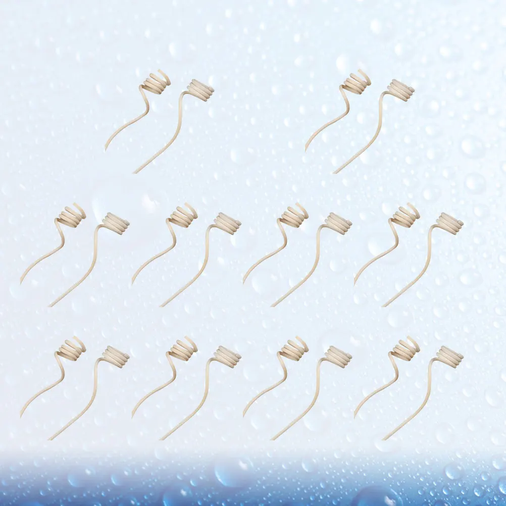 

20Pcs Natural Rattan Reed Sticks Spiral Head Roll 25cm Essential Oil Diffuser Replacement for Home Aroma Diffuser Sticks