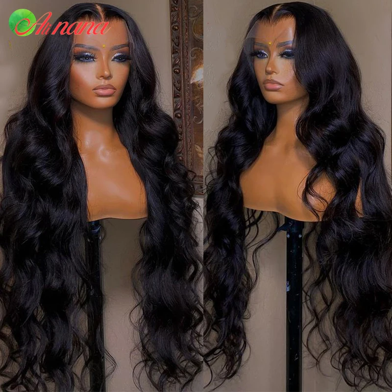 

7x5 Lace Closure Wigs Natural Black Colored Straight Body Wave Hairstyle Remy 13x4 Lace Frontal Wig Human Hair For Black Women