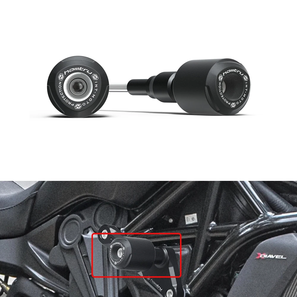 

Falling Protection Engine Crash Pads Fairing Guards Motorcycle Frame Slider For Ducati Multistrada 1260 S/D Air Pikes Peak 18-20