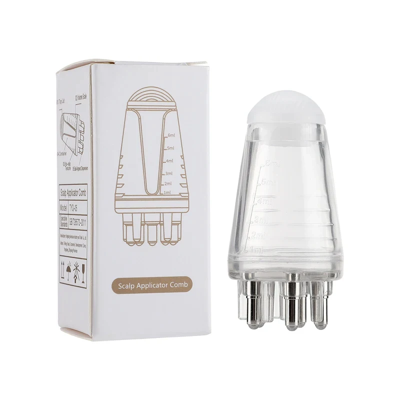 Hexagon Ball Scalp Applicator Comb Hair Oil Roller Massager Hair Regrowth Styling Tool Relax Scalp Massage Solution Guide Comb
