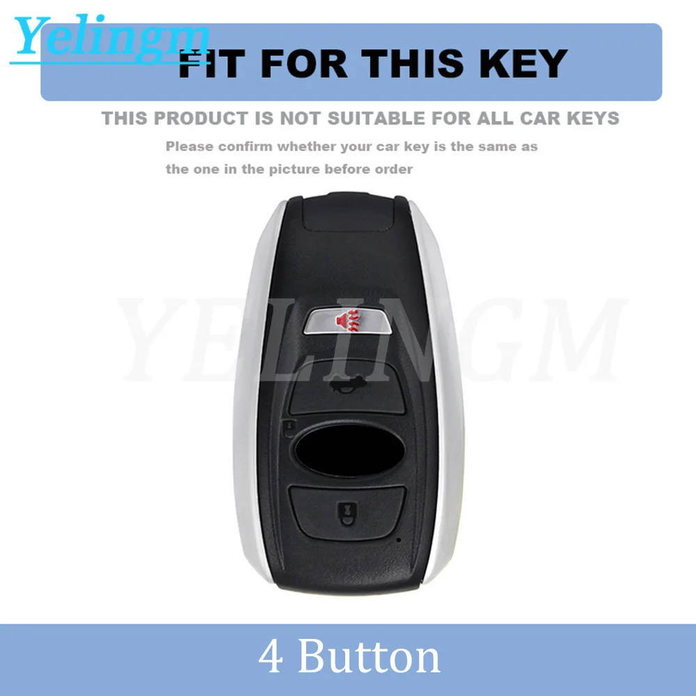 Car Smart Key Cover Case Bag For Subaru WRX XV Crosstrek Legacy BRZ Forester Impreza STi Outback 2015 - 2019 Shell Holder Fob