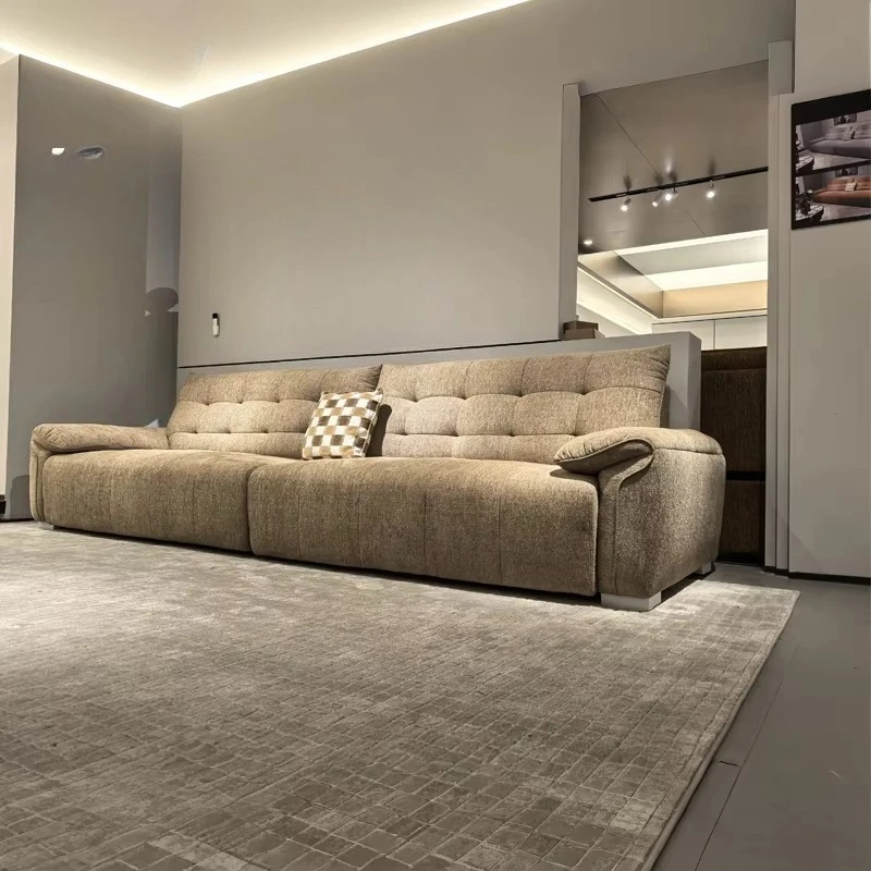 Modern Nordic Corner Modular Couch Chenille Sofa Set Solid Wood Frame For Living Room Apartment Customizable