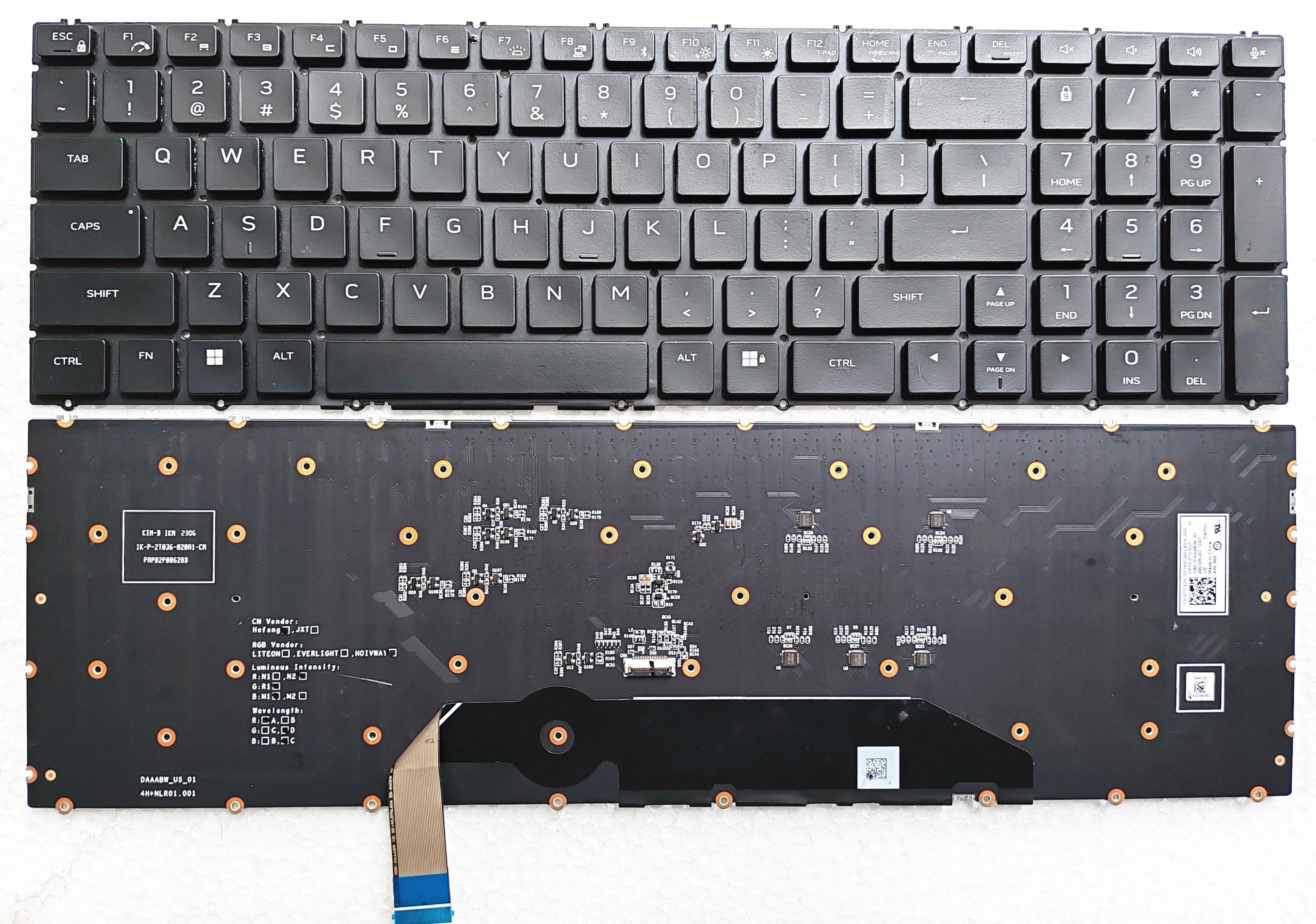 95% nouveau clavier pour Dell Alienware M18 R1 R2 avec rétro-éclairage rvb 0TD3DK 0T5H49